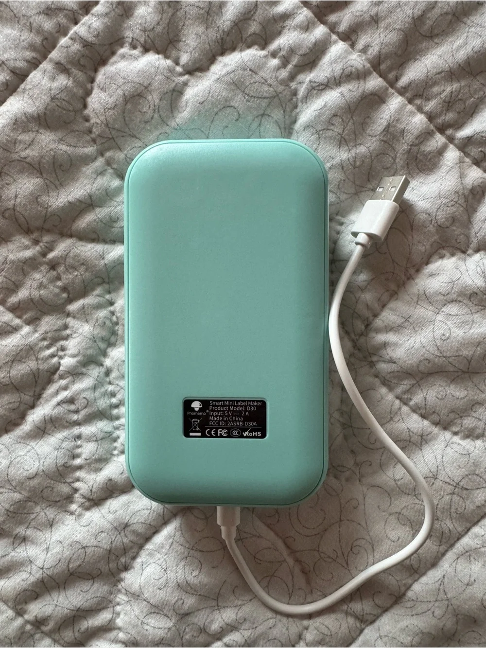 Phomemo D30 Portable Bluetooth Label Maker - Mint Green